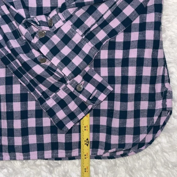 J. Crew Flannel Popover Shirt, Size 2 - Picture 7 of 13